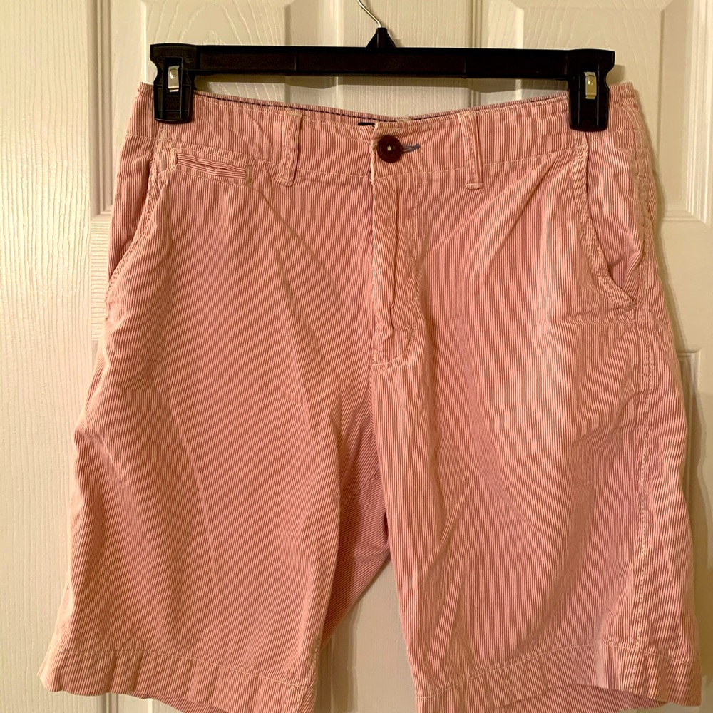 American Eagle Shorts Red & White striped size 30